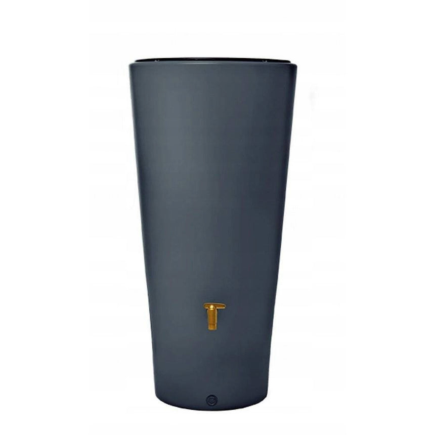 Rezervor pentru apa pluviala 2in1, Plastic, Ghiveci integrat, Rezistent la UV, 3/4", 220 l, 58 x 120 cm, Gri