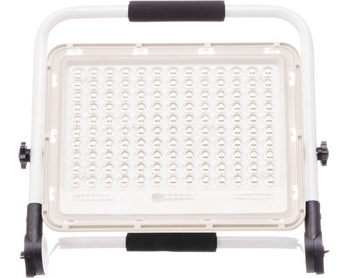 Proiector Portabil Cu Incarcare Solara Ql Lighting 12000 Lumeni Ip65, Lumina Rece, Cu Acumulator Li-ion 24000mah