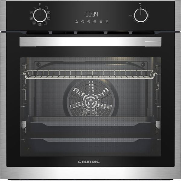Cuptor Incorporabil GRUNDIG GEBM19300BMP, Electric, Autocuratare Pirolitica, 72 l, Clasa A+, Inox Antiamprenta