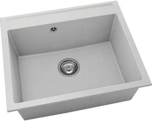 Chiuveta Bucatarie Cu O Cuva Fat Avangard 227 60x51 Cm, Fara Picurator, Fatgranit Light Grey