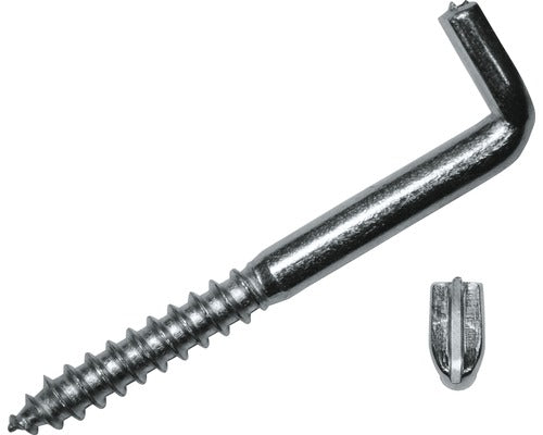 Holsuruburi Cu Carlig Tip L Dresselhaus 5, 8x65 Mm Otel Zincat, 50 Bucati, Crestatura Pentru Surubelnita Dreapta