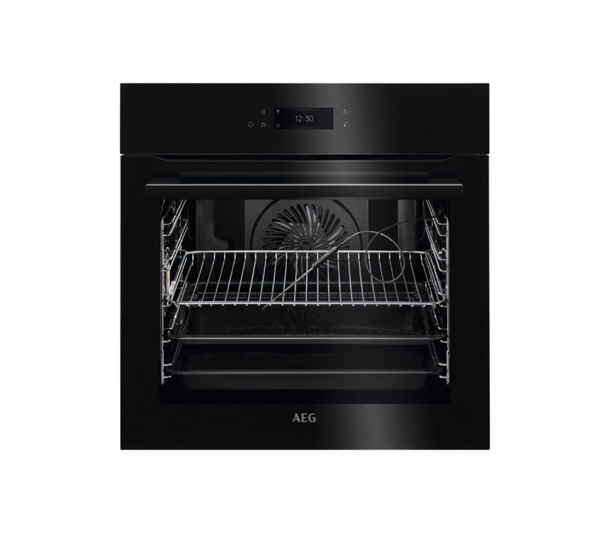 Cuptor incorporabil AEG BPE748380B, Electric, 71 l, Autocuratare pirolitica, AssistedCooking, Control touch, Conectivitate WiFi, Grill, Timer, Clasa A++, Negru