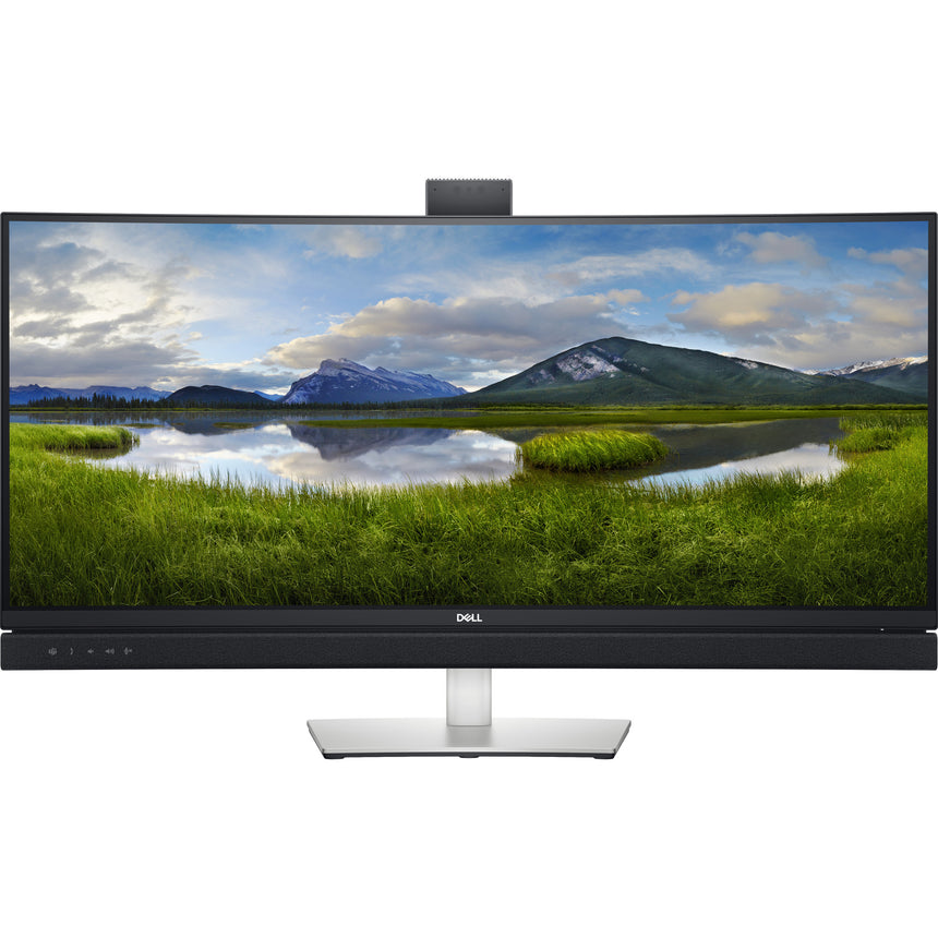 Monitor Videoconferinta Curbat LED IPS Dell 34'', UW-QHD, 60Hz, 5ms, Soundbar, Camera Web, Display Port, HDMI, USB, USB-C, C3422WE