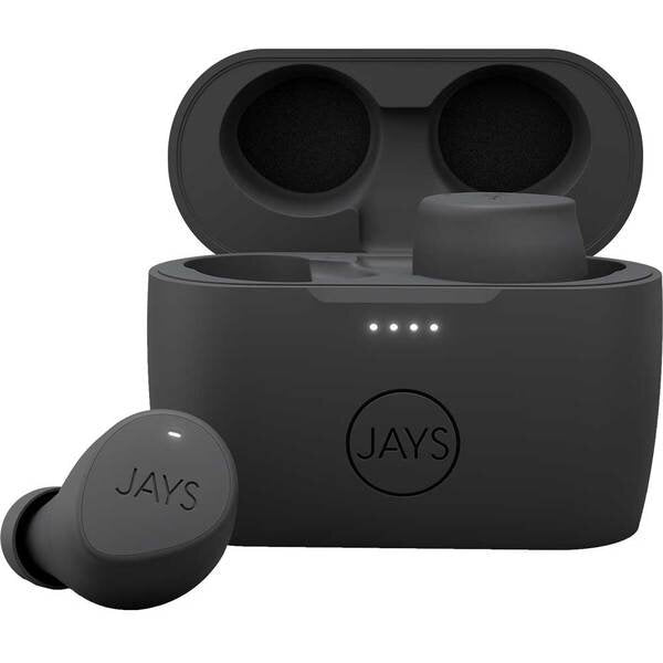 Casti JAYS m-Five, True Wireless, Bluetooth, In-Ear, Microfon, Gri