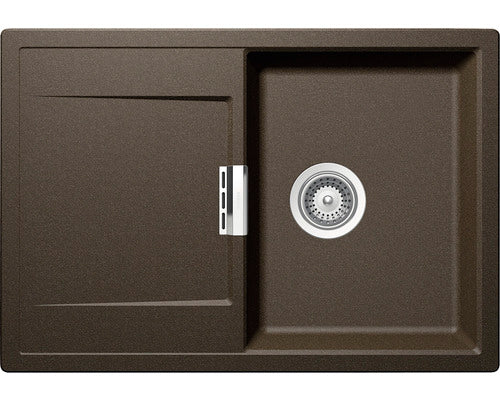 Chiuveta Bucatarie Cu O Cuva Schock Mono D-100s 74x51 Cm, Cu Picurator, Reversibila, Cristadur Bronze