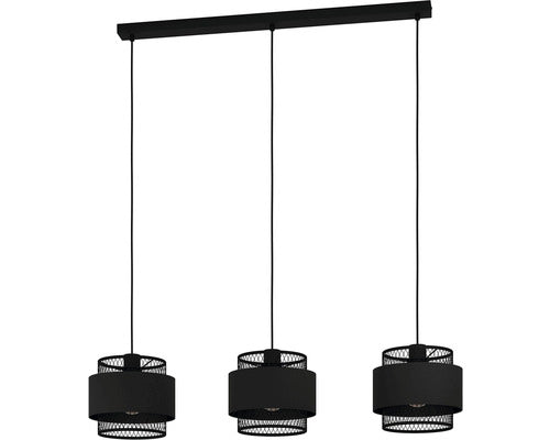 Lustra Bazely E27 Max. 3x40w, Negru