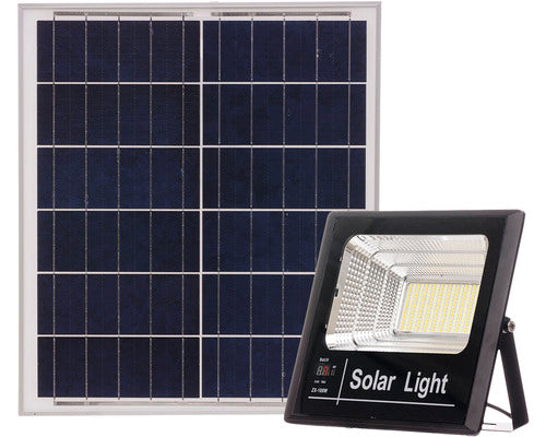 Proiector Solar Cu Led Ql Lighting 8000 Lumeni 3000-8000k, Cu Telecomanda, Aluminiu Negru