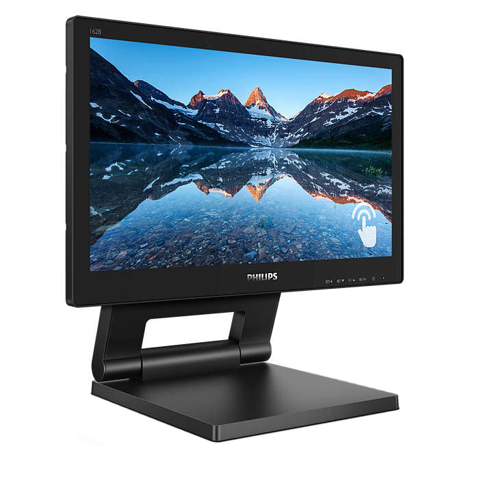Monitor LED TN Philips 15.6", HD, Touchscreen, Display Port, Negru
