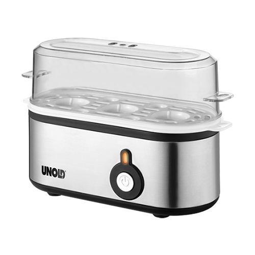 Mini fierbator oua Unold U38610, 210 W, alarma, Inox
