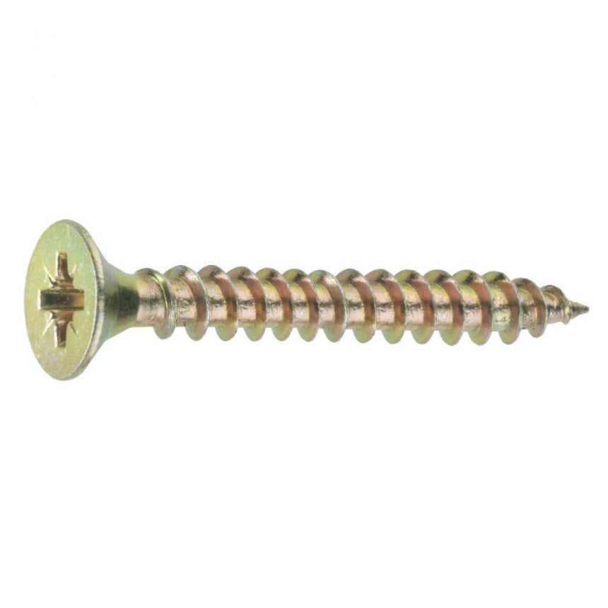 Surub autofiletant pentru lemn, DIN 7505, zincat galben - 6.0x180 Set (50)