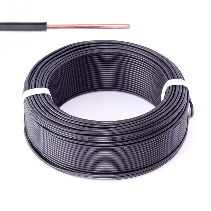 Conductor electric FY / H07V-U 2.5 mmp negru, 100 m cupru
