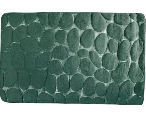 Covoras De Baie Msv Pebbles 50x80 Cm Verde Inchis