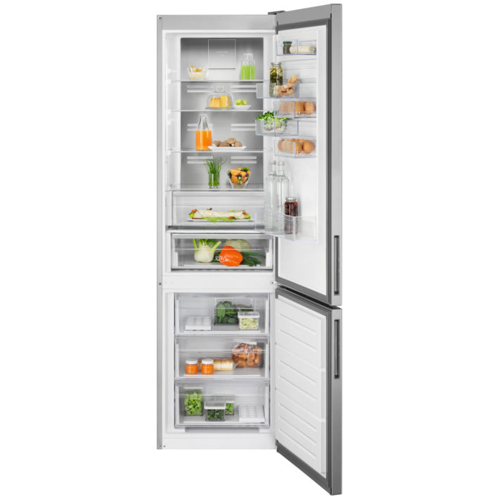 Combina frigorifica Electrolux LNT8ME36X3, 366 l, No Frost, Afisaj LCD, CustomFlex, Multi Flow, Iluminare LED, Clasa C, H 201 cm, Inox antiamprenta
