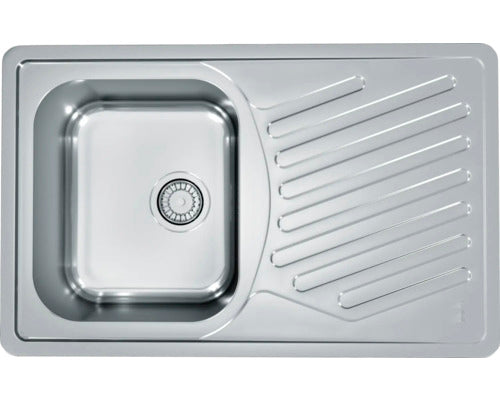 Chiuveta Bucatarie Cu O Cuva Alveus Elegant 30 Leinen, 81x51 Cm, Cu Picurator Pe Partea Stanga, Inox