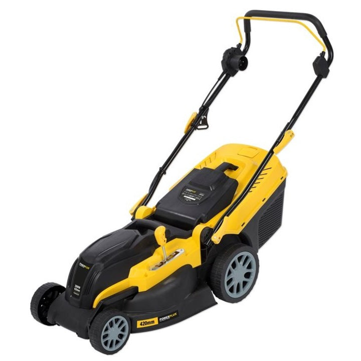 Masina electrica de tuns gazon/iarba, Powerplus, POWXG6281, 2000W, 420mm, cos colector 40 l