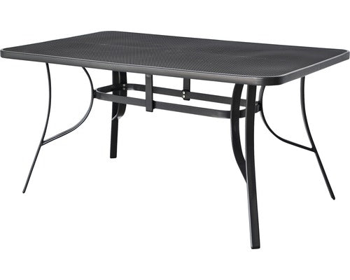 Masa De Gradina, Metal, 150x90x72 Cm Gri Fier