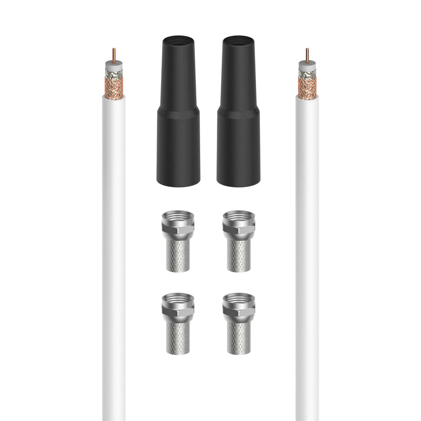 Kit cablu coaxial Hama 205042, 20 metri