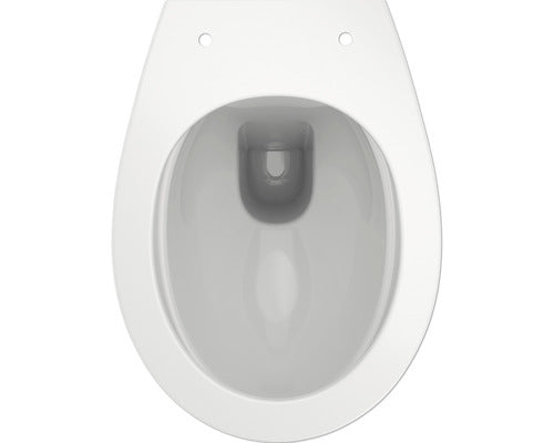 WC pe pardoseala inaltat Form & Style, evacuare orizontala, alb