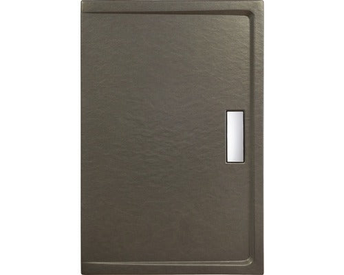 Cadita dus dreptunghiulara slim Belform Celesta, 120x80 cm, Negru