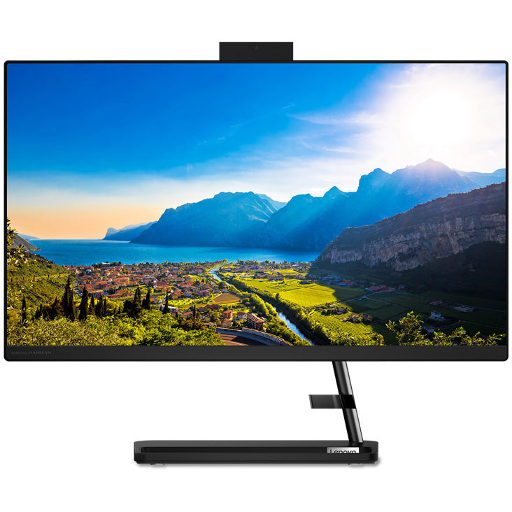 Sistem All-in-One Lenovo IdeaCentre 3 24ALC6 cu procesor AMD Ryzen™ 3 5300U pana la 3.80 GHz, 23.8", Full HD, IPS, 8GB DDR4, 256GB SSD, AMD Radeon Graphics, No OS