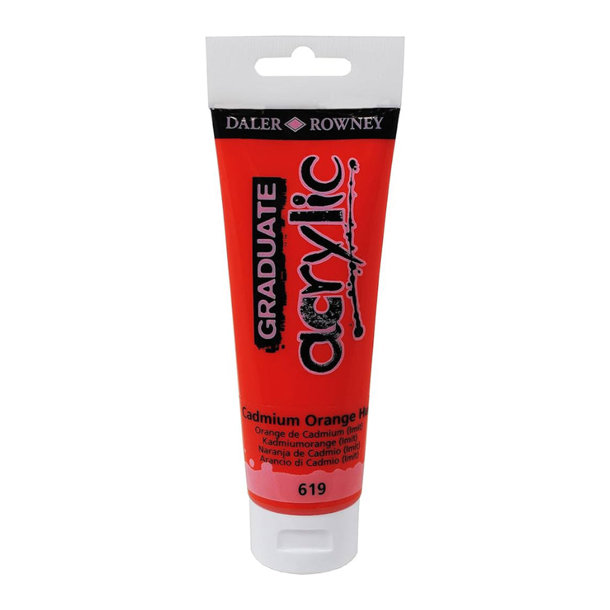 Vopsea Acrilica Graduate Daler Rowney - Cadmium Orange Hue - 120 ml