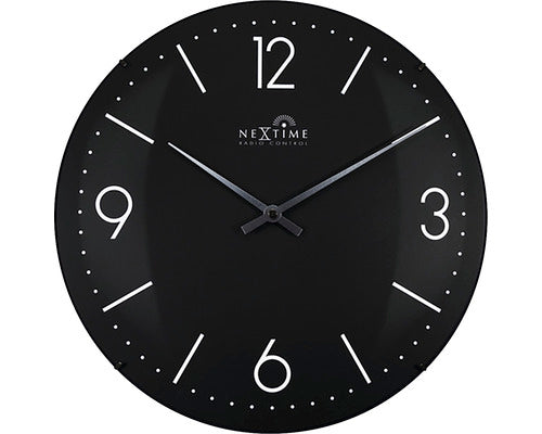 Ceas Perete Cu Semanl Radio Nextime Atomic Negru Ø 35 Cm