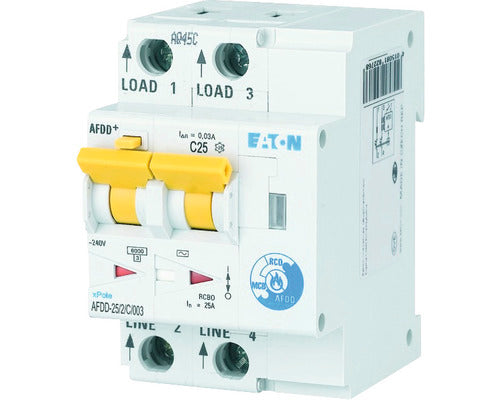 Intreruptor Automat Cu Protectie Diferentiala & Arc Electric Eaton Xpole Afdd 2p 25a 10ka/30ma, Curba C, Tip Ac
