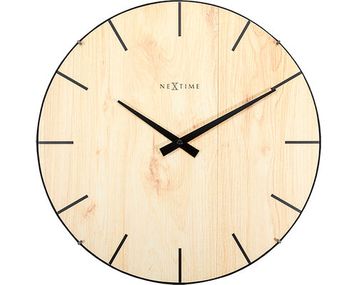 Ceas Perete Nextime Edge Wood Dome Ø 35 Cm
