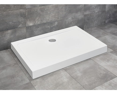 Cadita de Dus Dreptunghiulara Radaway Doros D, Compact 80x90x11,5 cm, Acril, SDRD9080-05, Alb