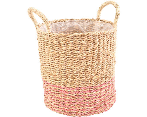 Cos Plante Lafiora Din Fibra Naturala 25x28x37 Cm Maro
