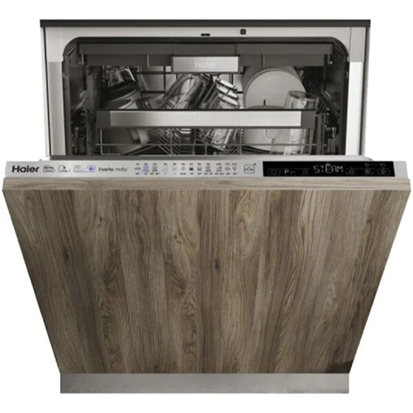 Masina de spalat vase incorporabila Haier XIB 6B2S3FS , 16 seturi, 12 programe, Aquastop, Senzor incarcare, WiFi, Motor BLDC inverter, Clasa B, 60 cm