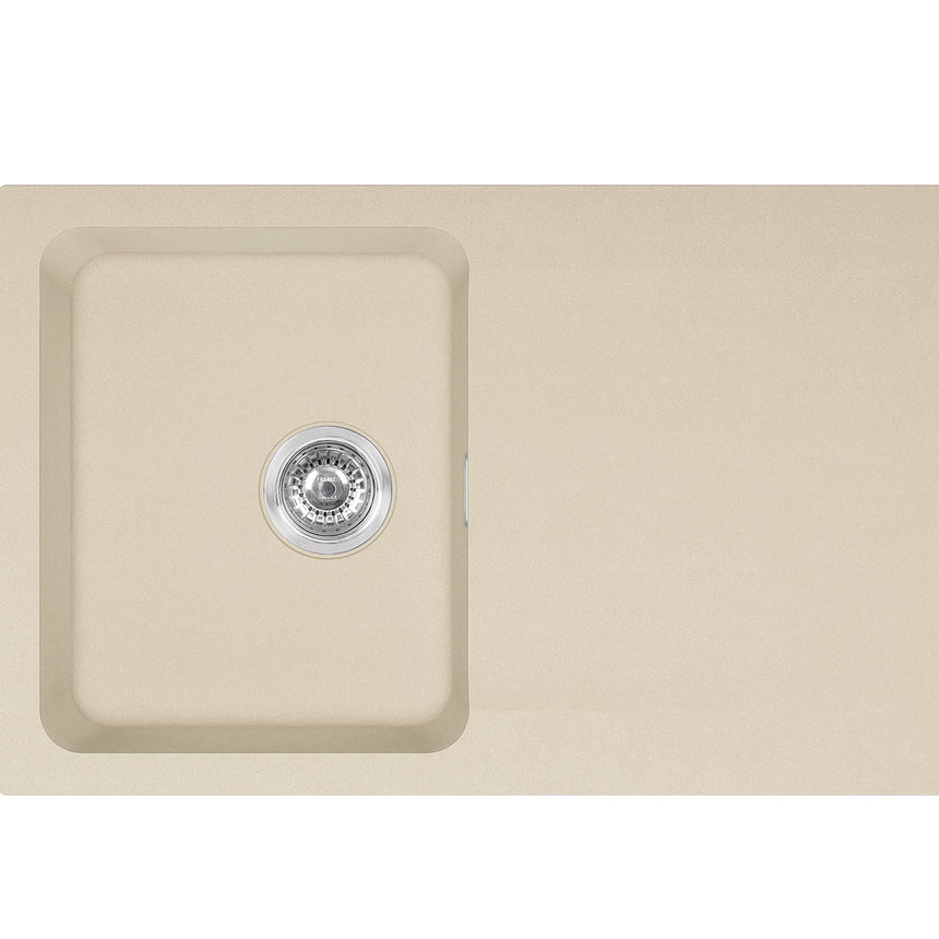 Pachet chiuveta tectonite Franke OID 611 + Baterie Novara, 78x50 cm, cuva 35x43x18 cm, cu ventil de 3 1/2”, cleme de fixare, sistem inchidere ventil, Avena
