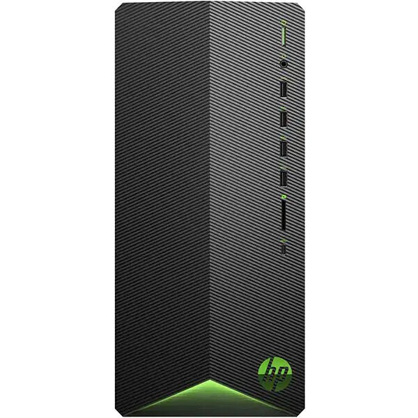 Sistem Desktop Gaming HP Pavilion TG01-1035nq, Intel Core i5-10400 pana la 4.3GHz, 16GB, 1TB + SSD 256GB, NVIDIA GeForce GTX 1650 SUPER 4GB, Free DOS, Negru-Verde