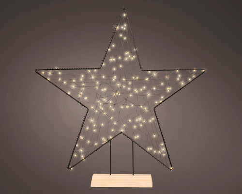 Figurina Luminoasa Stea 150 Led-uri Alb Cald