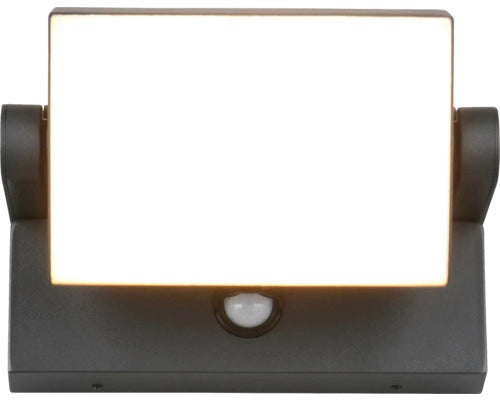 Aplica Cu Led Integrat Kansas 10w 1000 Lumeni, Senzor De Miscare, Pentru Exterior Ip54, Antracit