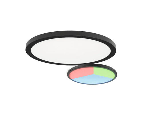 Plafoniera Cu Led Integrat Nebula 18w 1880 Lumeni, Negru