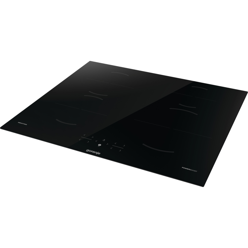 Gorenje GI6401BSC Plita cu inductie incorporata, 60 cm, 4 zone de gatit, PowerBoost, Negru