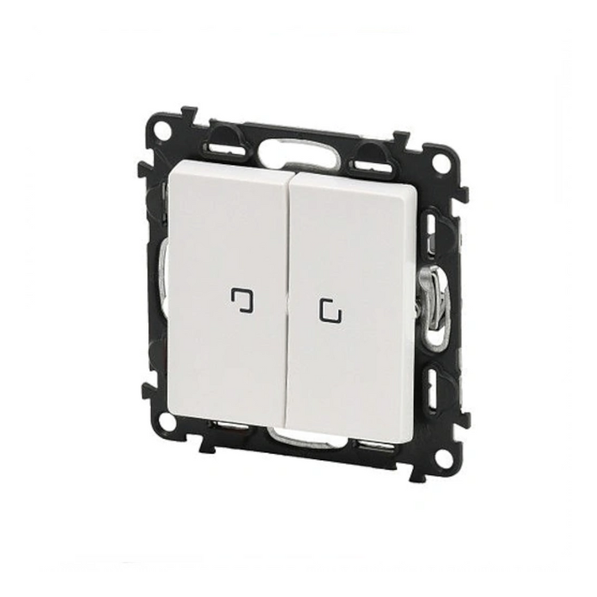 Intrerupator Dublu Legrand Valena Life 752128 10A Alb
