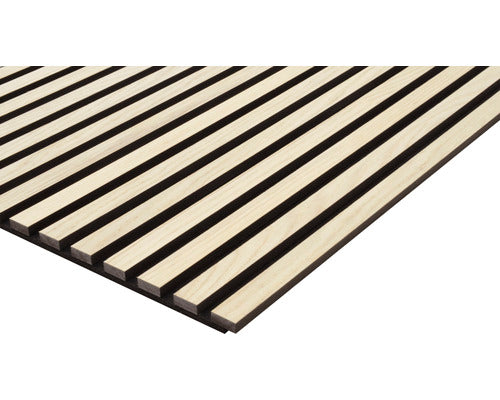 Panou Riflaj Acustic Stejar Natur Furniruit 18x572x2400 Mm