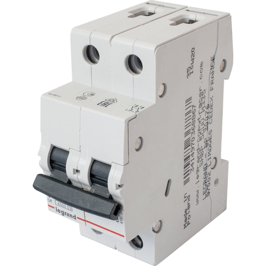 Siguranta automata Legrand RX3 2P curba C, 32A 4,5kA