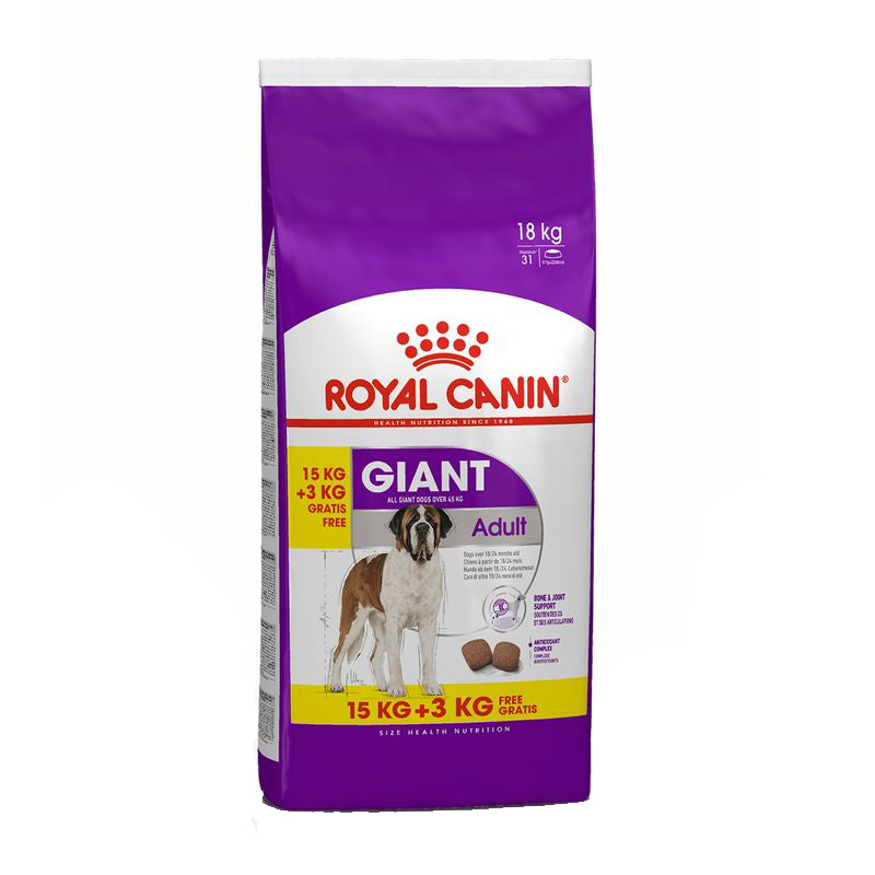Hrana uscata pentru caini, Royal Canin, Giant Adult, 15+3, 18kg