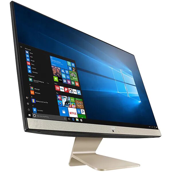 Sistem All in One ASUS Vivo V241EAK-BA029R, 23.8" Full HD, Intel Core i7-1165G7 pana la 4.7GHz, 8GB, SSD 256GB, Intel Iris Xe Graphics, Windows 10 Pro, Auriu-Negru