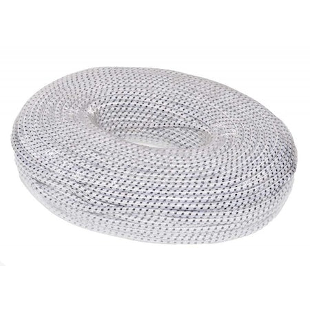 Cablu Creative-cables Myym (H03vv-f) 3x0, 75 Mm² Negru/alb, Invelis Textil, Inel 3m