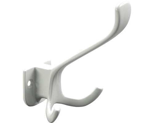 Cuier Pentru Mobila Cu 3 Carlige Hettich Classic 66x108 Mm, Zamac Alb