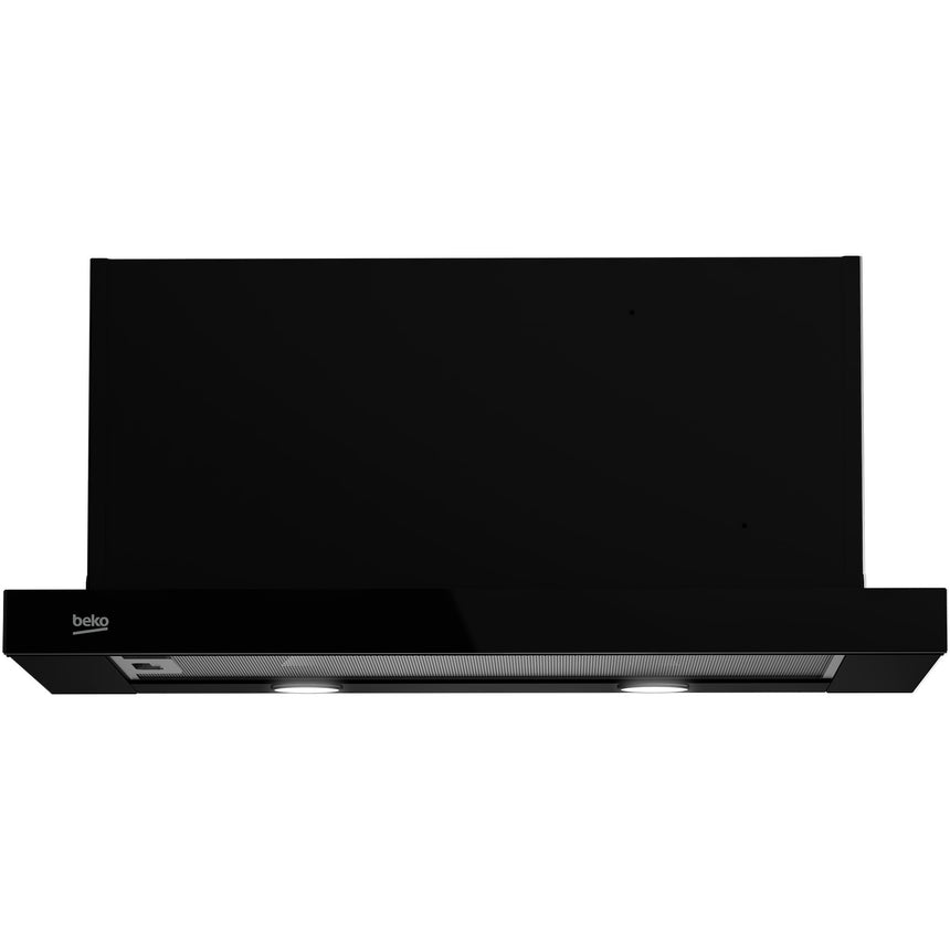 Hota incorporabila telescopica Beko HNT62610BH, Putere de absorbtie 648 m3/h, 60 cm, Negru