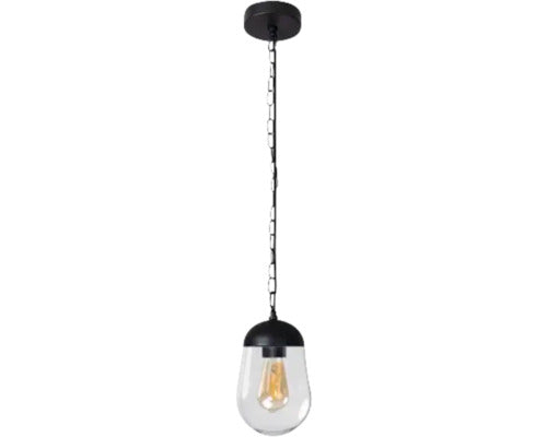 Pendul Liego E27 Max. 1x15w, Pentru Exterior Ip44, Sticla/negru