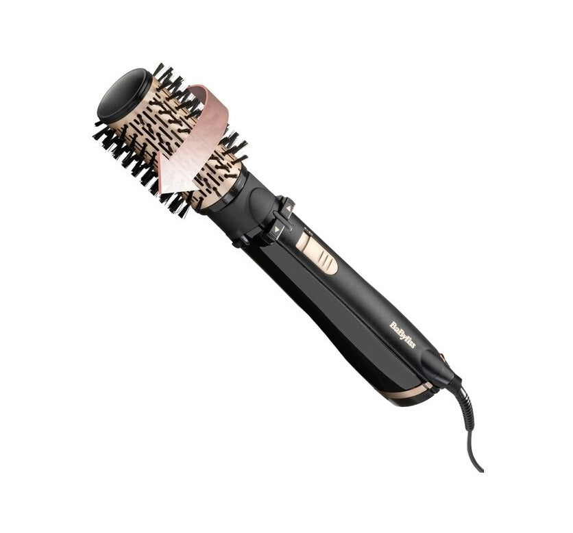 Perie Rotativa BABYLISS Big Hair AS962ROE, 1000W, 2 capete rotative, functie ionica, Negru