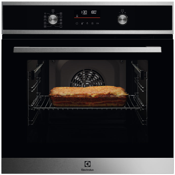 Cuptor incorporabil Electrolux EOF6P76BX, Electric, 65 l, Autocuratare pirolitica, SurroundCook, Grill, Timer electronic, Afisaj LED, Clasa A+, Inox antiamprenta