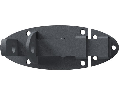 Zavor Metalic Universal Alberts Duravis 90x44 Mm, Blocare Cu Lacat, Otel Zincat Negru