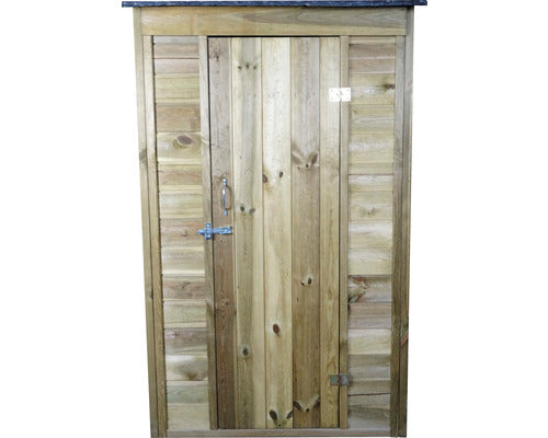Magazie Gradina Habrita Cu Podea Lemn 111x175 Cm Natur